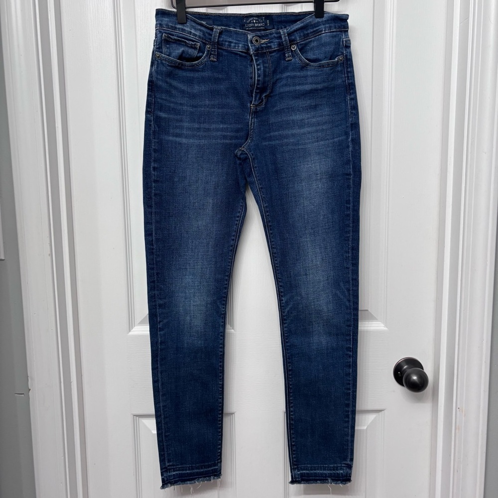 Blue Faded Skinny Jeans | Lucky Brand Brooke Skinny 6/28